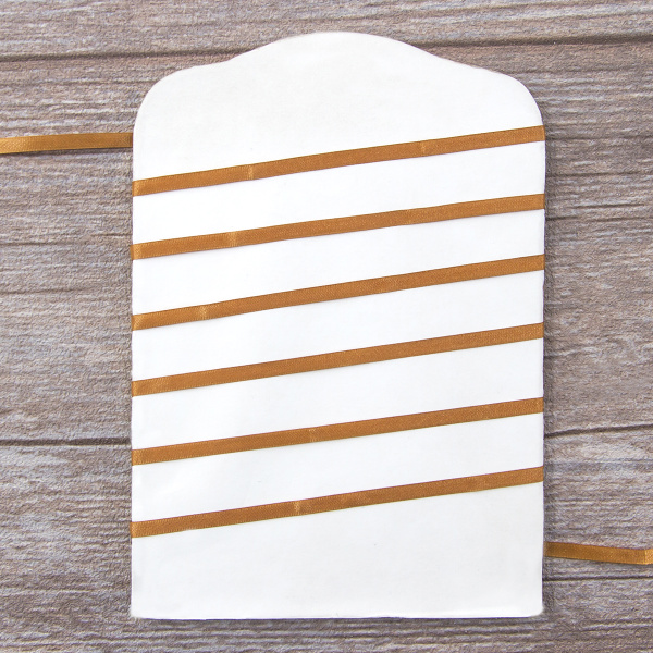 Лента для вышивания SAFISA на блистере, 4 мм, 5 м, цвет 44, коричневый светлый. Арт P111-4мм-44             