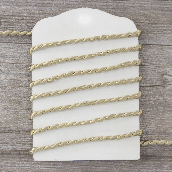 Шнур витой PEGA, серебро, 4 мм. Арт 845219740DA002          