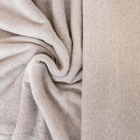 Ткань Recycled Brushed Jercey, 53% переработанный полиэстер, 28% хлопок, 15% полиэс. 135 см, 220г/м². Арт 2164.1