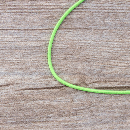 Резинка шляпная SAFISA, 1,5 мм, 25 м, цвет 203 неоновый салатовый. Арт 4730-1,5мм-203