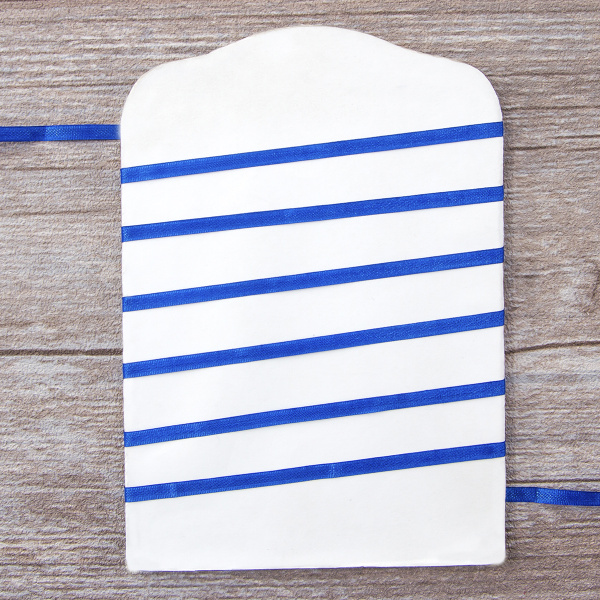 Лента для вышивания SAFISA на блистере, 4 мм, 5 м, цвет 13, синий. Арт P111-4мм-13             