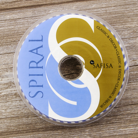 Косая бейка с рисунком SAFISA, арт.6282, 30 мм, 25 м, цвет 15. Арт 6282-30мм-15