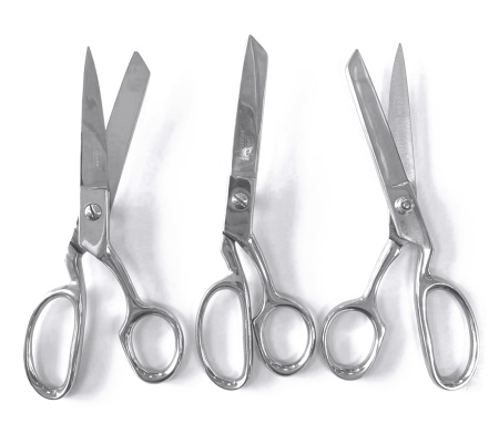 Ножницы для шитья и хобби, цельнометаллические, c микрозубцами, 20 см. Арт +J009.20459392/G002