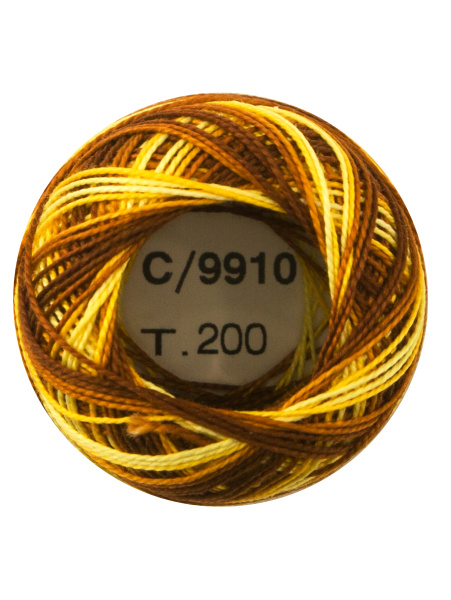 Мулине "Finca Perle"(Жемчужное"), №12,мультиколорный цвет 9910. Арт 00008/12/9910           