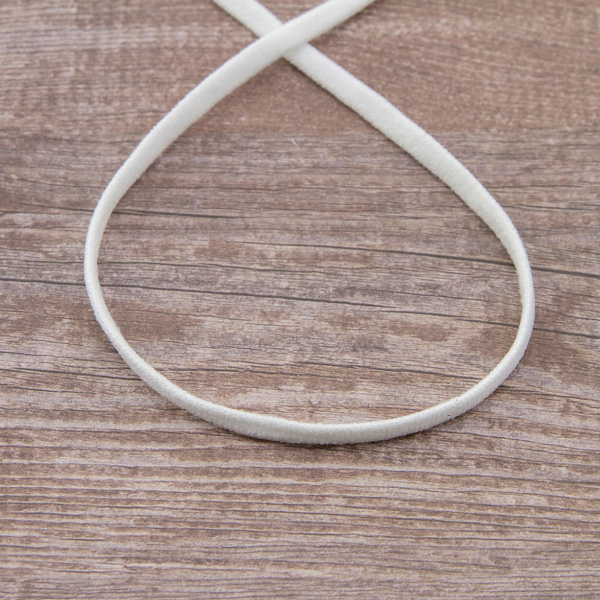 Резинка шляпная SAFISA, 5 мм, цвет 02, белый. Арт 4783-5мм-02