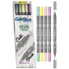 Набор двусторонних маркеров "Calli Brush" для скетчинга, лайнер 2 мм / кисть, пастельные цвета, 5 шт. Арт 19079 