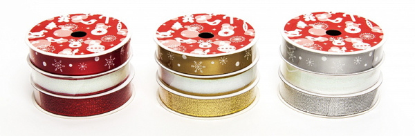 Набор новогодних лент XMAS. Арт RB.RABX101