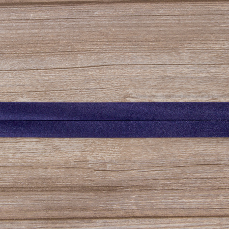 Косая бейка атласная 30 мм, 25 м, цвет 15, темно-синий. Арт 6260-30мм-15            