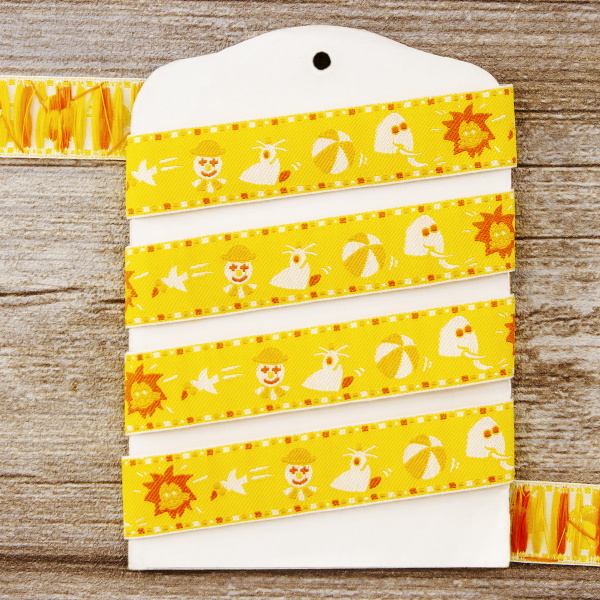 Лента жаккард SAFISA, 20 мм, 15 м, цвет 02. Арт 9108-20мм-02             