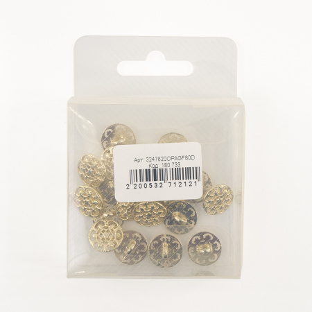 Пуговица DISBOTON, размер 20  цвет C/ORO PAG.FR ART.AA0584. Арт 3247620OPAGF80D