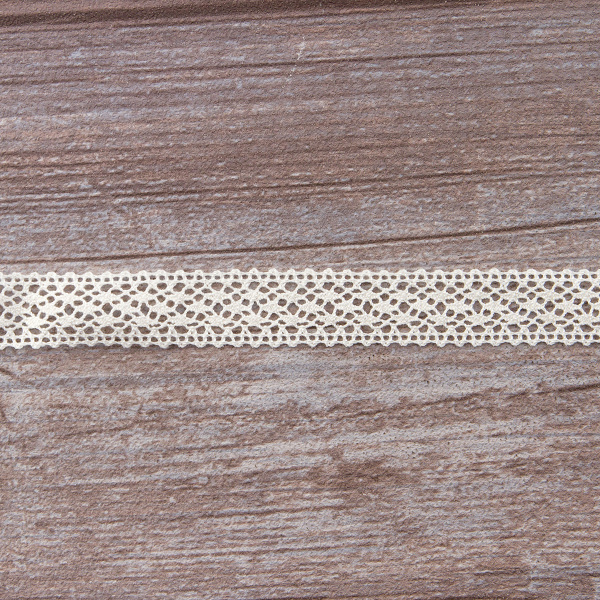 Мерсеризованное хлопковое кружево, 18 мм, шампань. Арт 2098/72