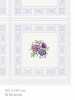 Канва в упаковке Butterfly 19 ct, 140 х 140 см, цвет №5039 белый с фиолетовым узором. Арт м1344/5039