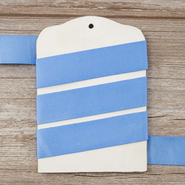 Лента репсовая SAFISA, 25 мм, 25 м, цвет 65 голубой. Арт 350-25мм-65