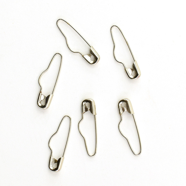 Булавки английские с выемкой в пластиковом контейнере. Арт 416.000.NK