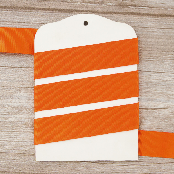 Лента репсовая SAFISA, 25 мм, 25 м, цвет 61 алый. Арт 350-25мм-61