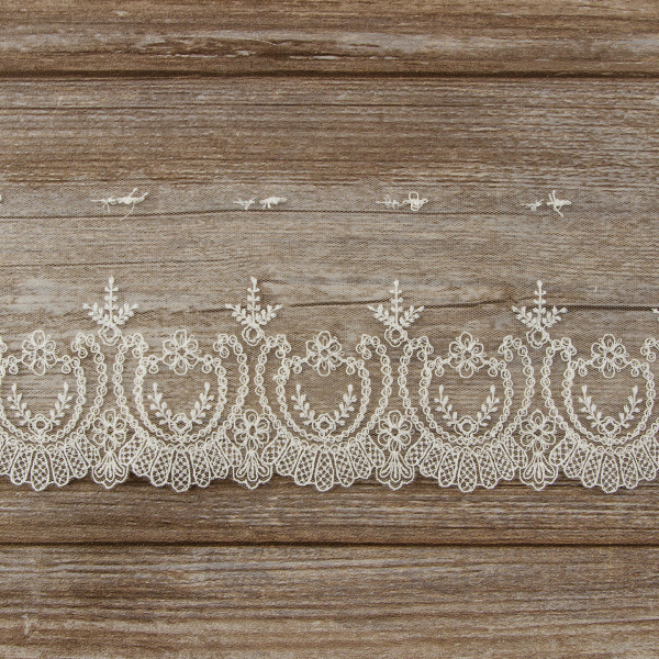 Кружево-вышивка на тюле, 45 мм. Арт 42233/00