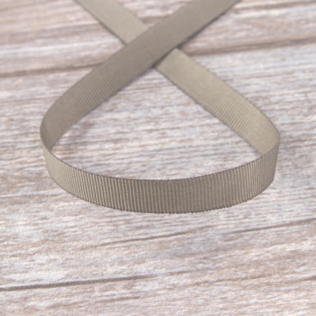 Лента репсовая SAFISA, 10мм, 25 м, цвет 67, серо-зеленый. Арт 350-10мм-67       