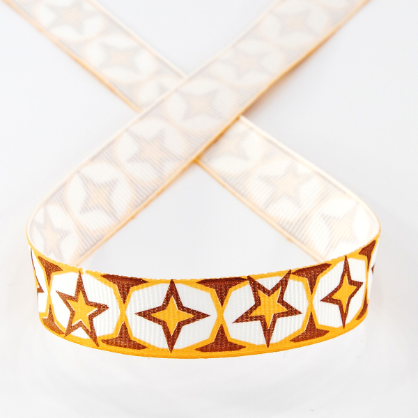 Лента с рисунком SAFISA, 15 мм, 15 м, цвет 02. Арт 25258-15мм-02           