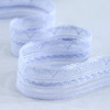 Мерсеризованное хлопковое кружево, 33 мм, цвет светло-голубой. Арт 2177/19