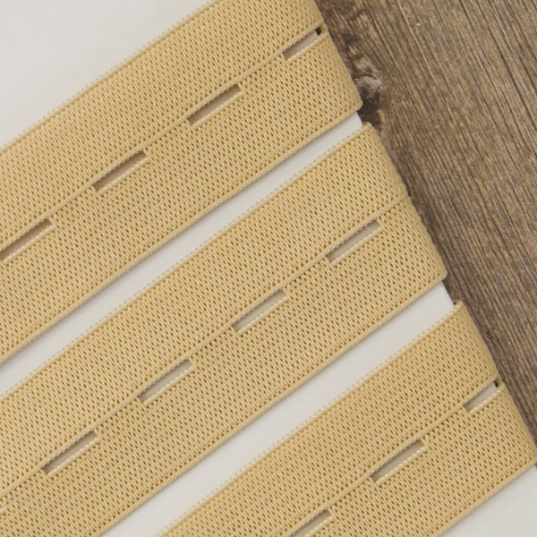 Резинка перфорированная, 25 мм, цвет бежевый. Арт 854131116L2947          