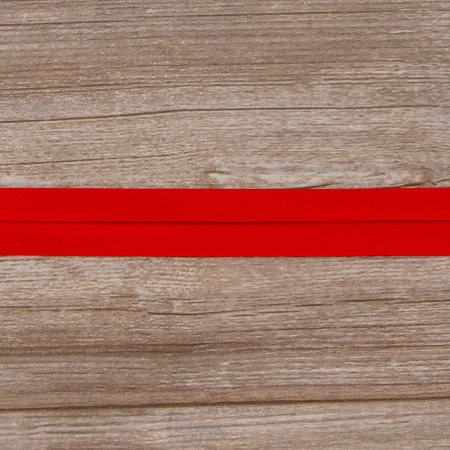 Косая бейка атласная 30 мм, 25 м, цвет 14, красный. Арт 6260-30мм-14            