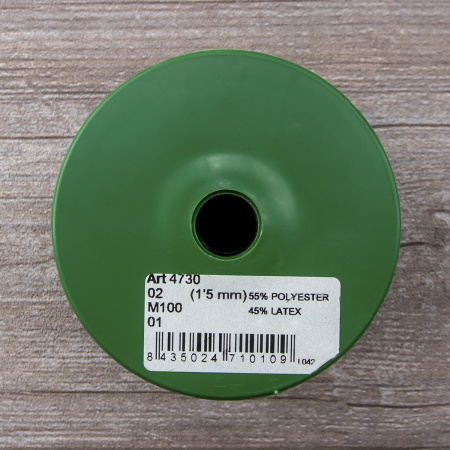 Резинка шляпная SAFISA, 1,5 мм, цвет 01, черный. Арт 4730-1.5мм-01         