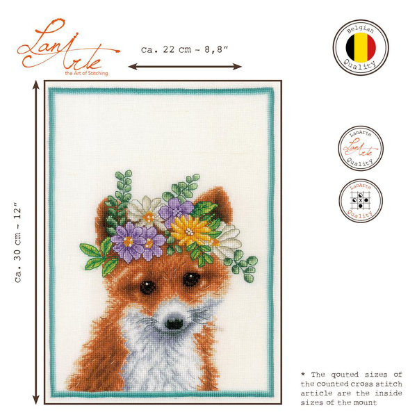 Набор для вышивания "Flower crown fox"  . Арт PN-0201471