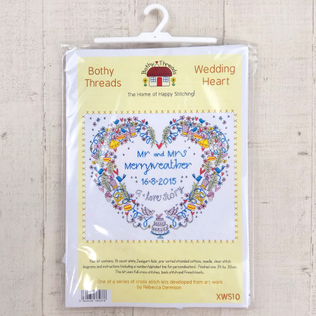 Набор для вышивания "Wedding Heart" (Свадебное сердце). Арт XWS10