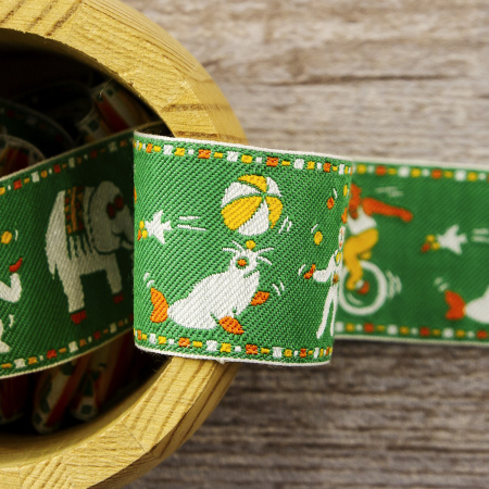 Лента жаккард SAFISA, 30 мм, 15 м, цвет 03. Арт 9108-30мм-03