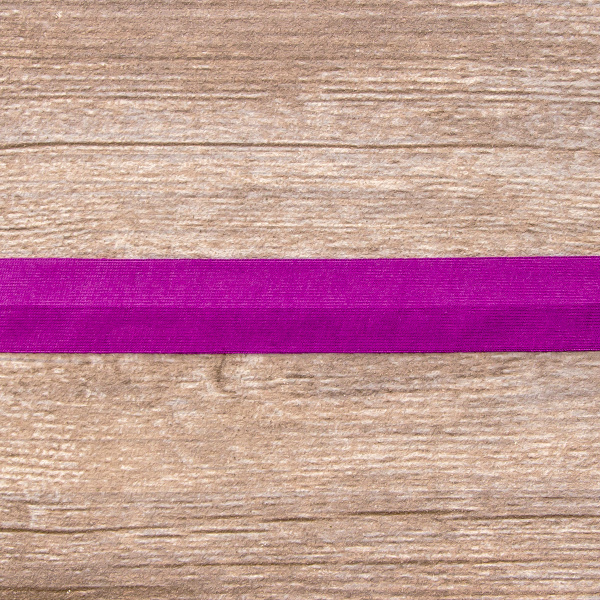 Косая бейка хлопок, 20 мм, 20 м, цвет 39, фиолетовый. Арт 6598-20мм-39