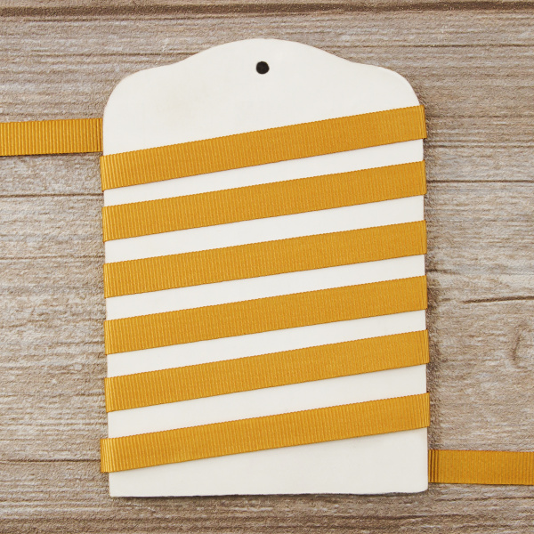 Лента репсовая SAFISA, 10 мм, 25 м, цвет 54 бежево-золотистый. Арт 350-10мм-54