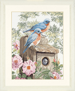 Набор для вышивания "Garden Bluebirds"
