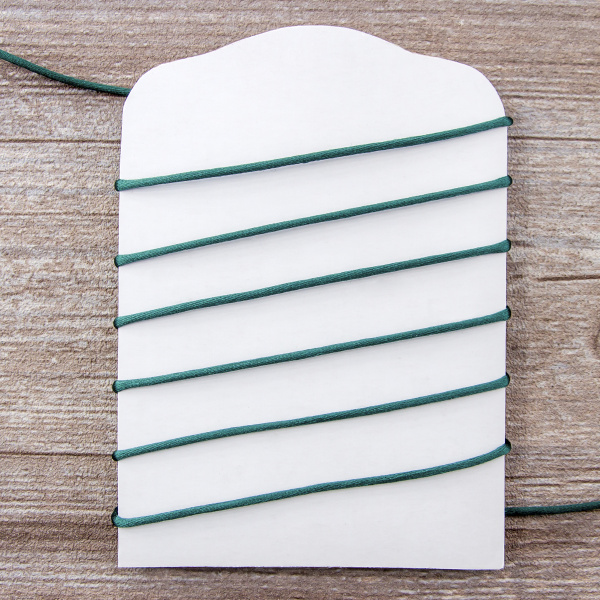 Шнур атласный мини-рулон, 2 мм, 4,5 м, цвет 43, морская волна. Арт P00462-2мм-43           