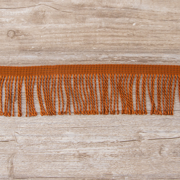 Бахрома витая, 60 мм, цвет коричневый. Арт PP-60 col.708