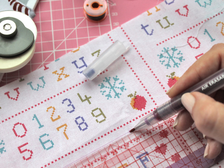 Маркер для разметки на ткани, линия 1 мм, цвет фиолетовый, исчезающий на воздухе. Арт 296                     