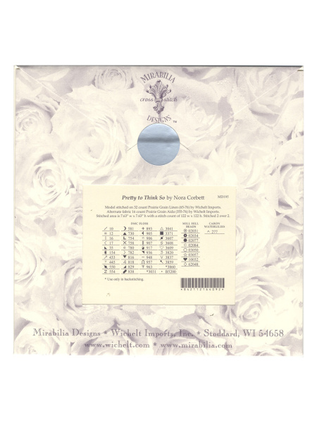 Схема для вышивания MIRABILIA "Прекрасные мысли". Арт MD195