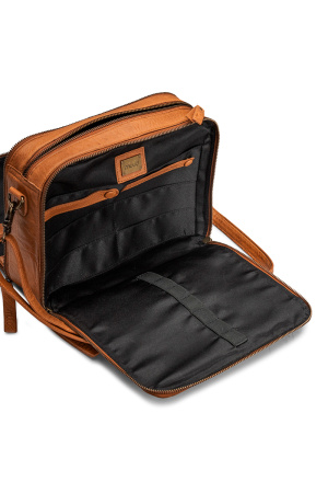 Сумка органайзер через плечо "Cathy" Whisky. Арт QB-4450R1/Whisky