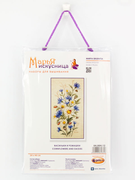 Набор для вышивания "Васильки и ромашки". Арт 04.004.12
