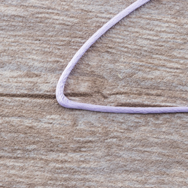 Шнур атласный SAFISA 2 мм, 25 м, цвет 08, сиреневый. Арт 462-08                  