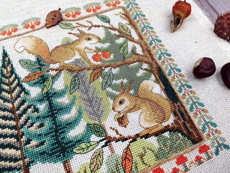 Набор для вышивания " Белки". Арт 03.017.12