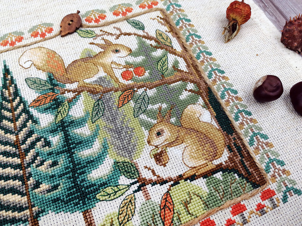 Набор для вышивания " Белки". Арт 03.017.12