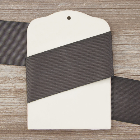 Лента репсовая SAFISA, 50 мм, 25 м, цвет 68 серый темный. Арт 350-50мм-68