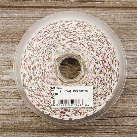 Косая бейка с рисунком SAFISA, арт.6592, 20 мм, 20 м, цвет 02. Арт 6592-20мм-02