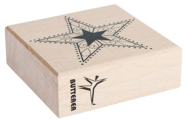 Штамп на деревянной основе "Звезда". Арт 28759000