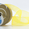 Лента органза SAFISA мини-рулон, 25 мм, 2,5 м, цвет 32, желтый. Арт P00520-25мм-32          