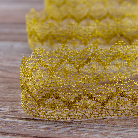 Кружево, 36 мм, золотой. Арт 3201/28