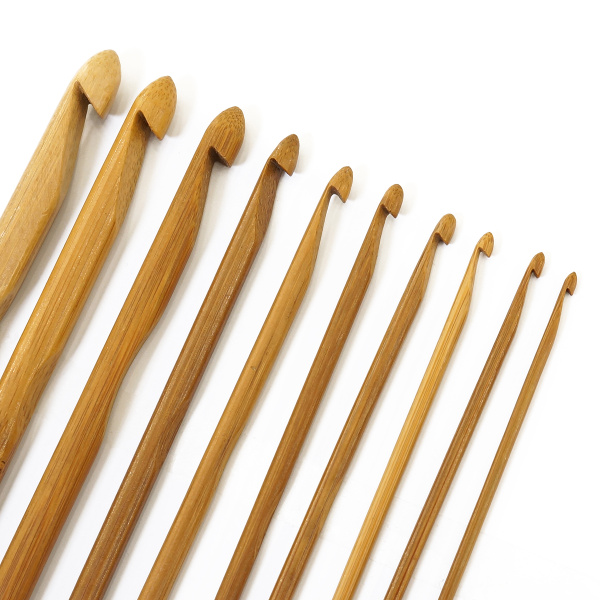 Набор крючков, вязальных, бамбук, Hemline, 15 см. Арт +T15/BAMBOO/3