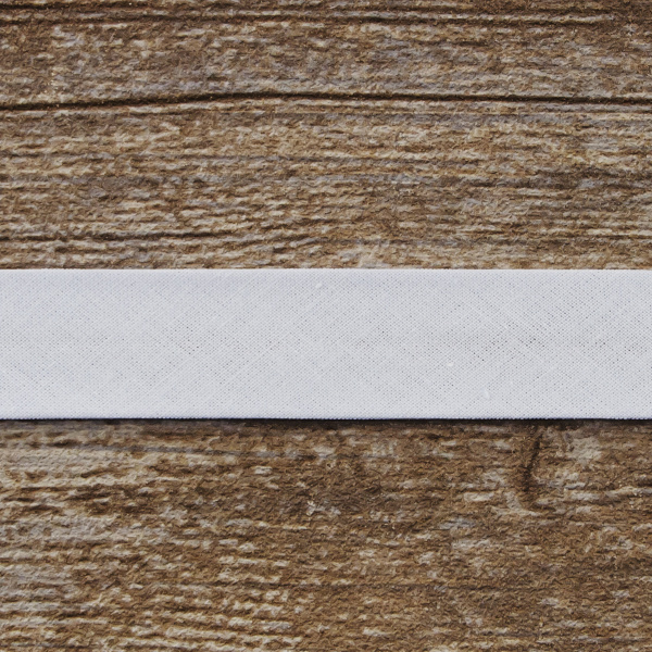 Косая бейка хлопок, 20 мм, 25 м, цвет 51, цвет бледно-голубой. Арт 6600-20мм-51