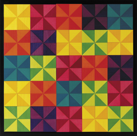 Мозаика из кубиков дизайнерская NAEF CLASSIC "Mosaik" 6+, натуральное дерево, цветная, 100 деталей. Арт 9404