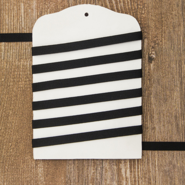 Лента репсовая PEGA, цвет черный, 7 мм. Арт 811798807G7001